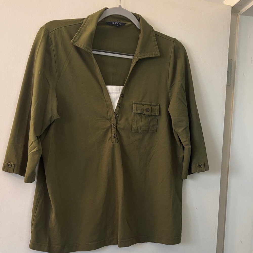 Encore Olive Shirt